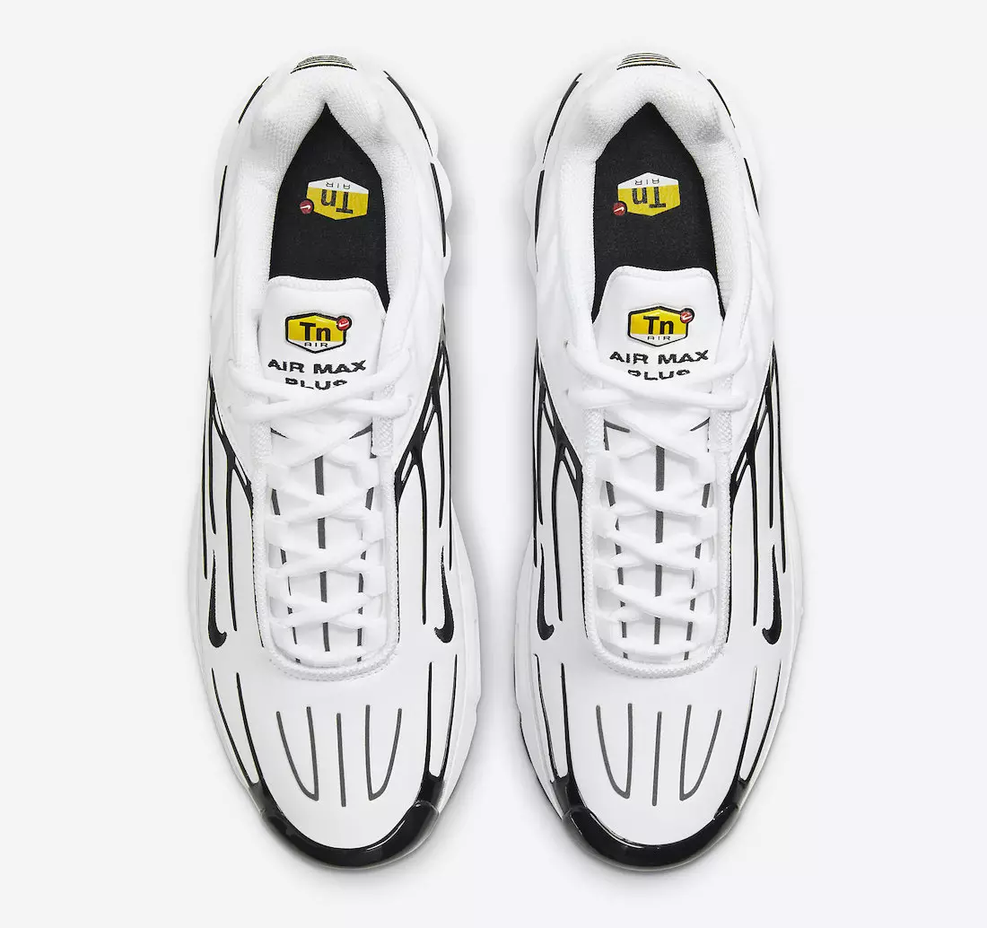 Nike Air Max Plus 3 Hvit Svart CK6716-100 Utgivelsesdato