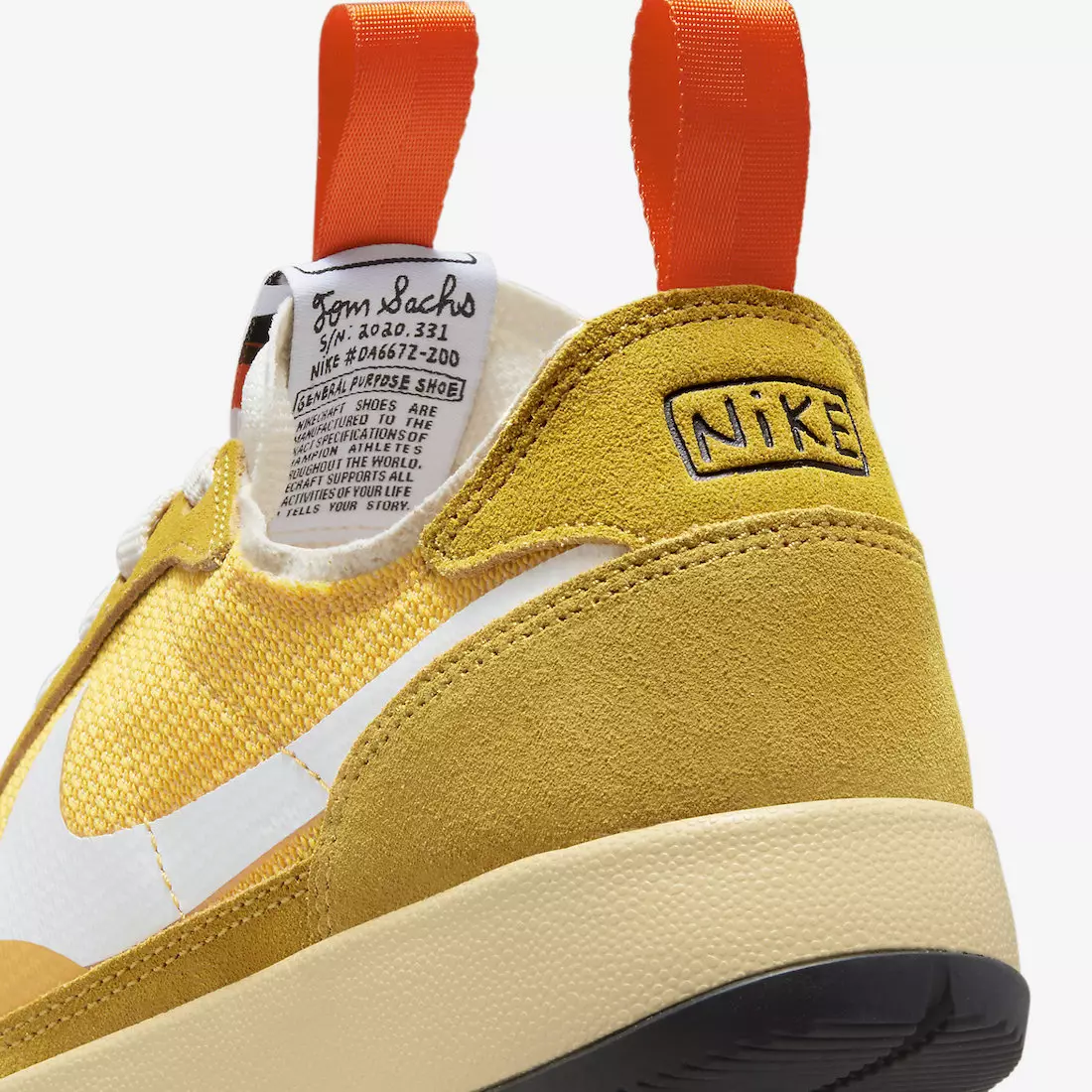 Tom Sachs NikeCraft ზოგადი დანიშნულების ფეხსაცმელი Dark Sulfur DA6672-700 გამოშვების თარიღი