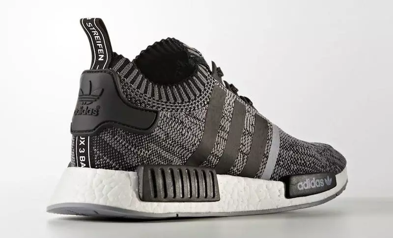 adidas NMD R1 Primeknit Core შავი თეთრი CQ1863