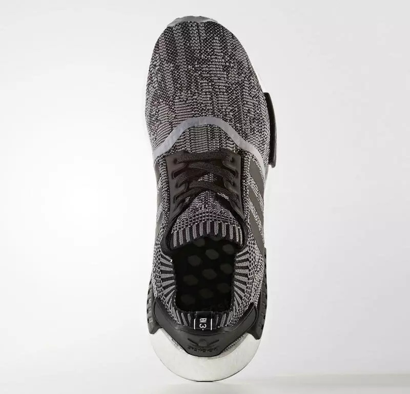 adidas NMD R1 Primeknit Core Svart Vit CQ1863