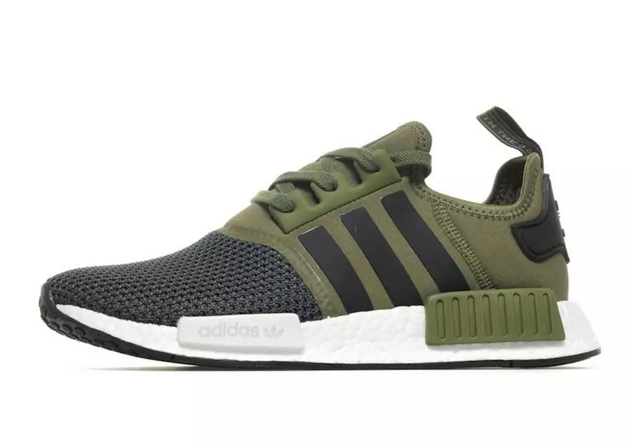 Adidas NMD R1 oliivroheline võrkvarvas