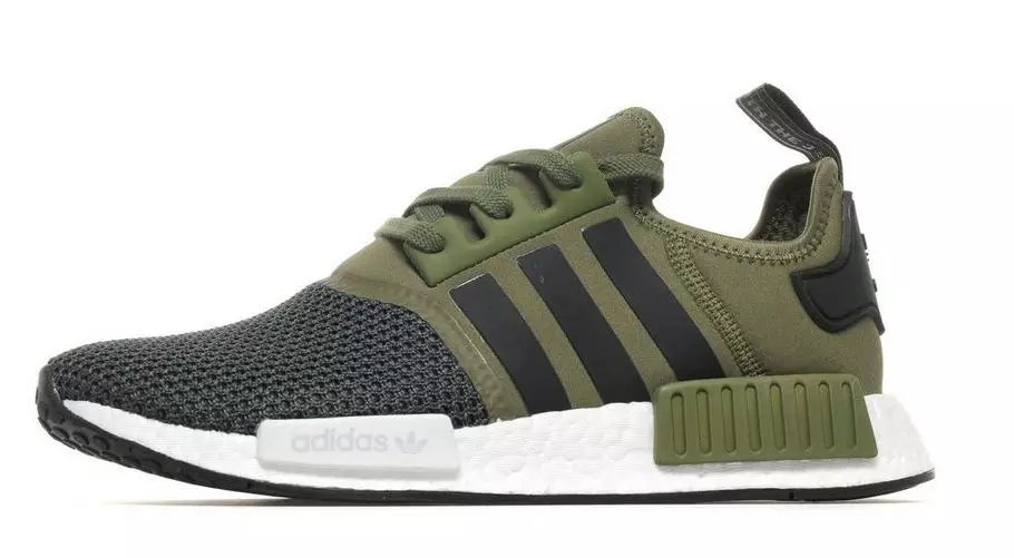 adidas NMD R1 puntera de malla verda oliva