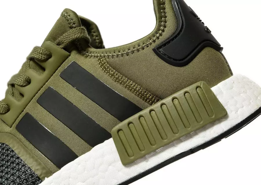 adidas NMD R1 Olijfgroene mesh teen