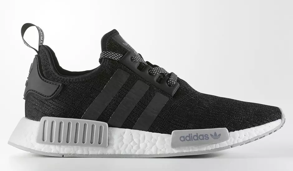 adidas NMD R1 Schwaarz Grey Faarf: Kär Schwaarz / Grey Zwee-Schong Wäiss Style Code: CQ0759 Verëffentlechungsdatum: Summer 2017 Präis: $ 130