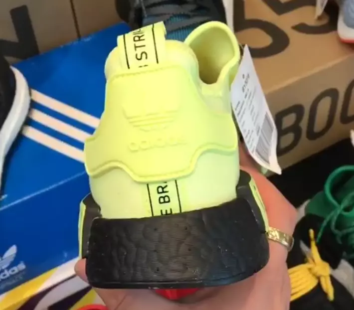 adidas NMD R1 Glow Volt Sort BY3016