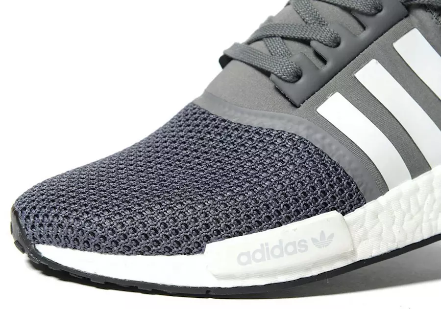 آدیداس NMD R1 خاکستری تیره سفید JD Sports