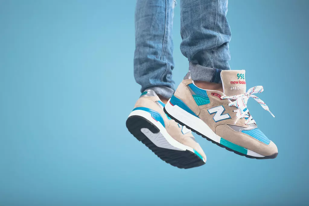 New Balance 998 Classics Sand Blue Light