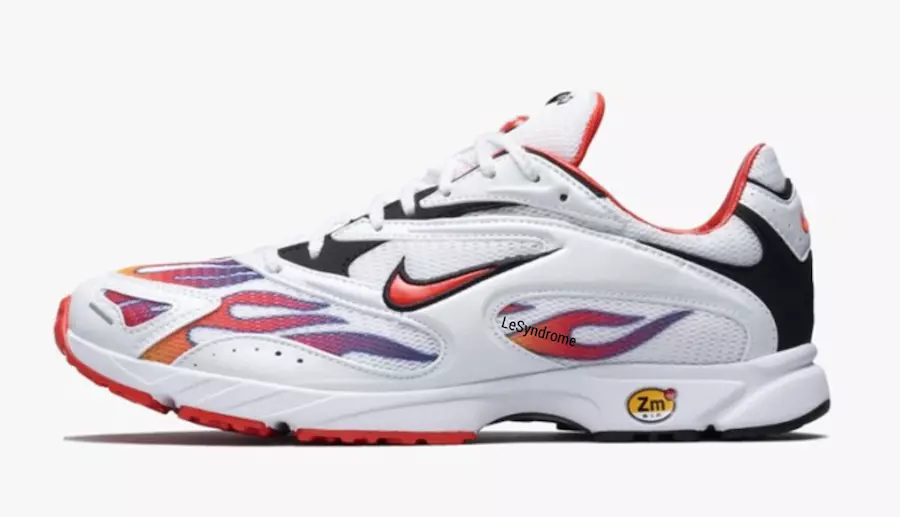 Supreme x Nike Zoom Streak Spectrum Plus White Habanero Red Black Дата на издаване