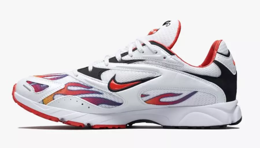 Supreme x Nike Zoom Streak Spectrum Plus White Habanero Red Black Išleidimo data