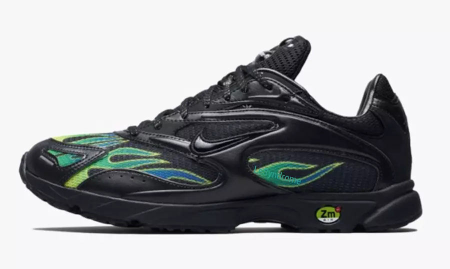 Supreme x Nike Zoom Streak Spectrum Plus Preto Branco Volt Data de lançamento