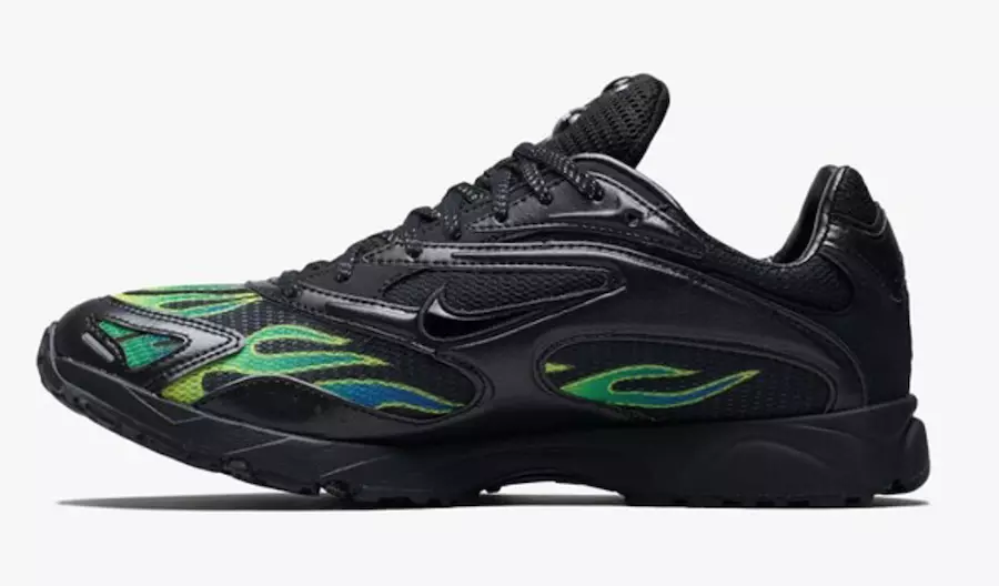 Supreme x Nike Zoom Streak Spectrum Plus Preto Branco Volt Data de lançamento