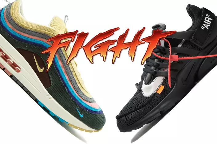 Жақсырақ шығарылым: Шон Уотерспунның Air Max 1/97 немесе Virgil's Off-White Presto