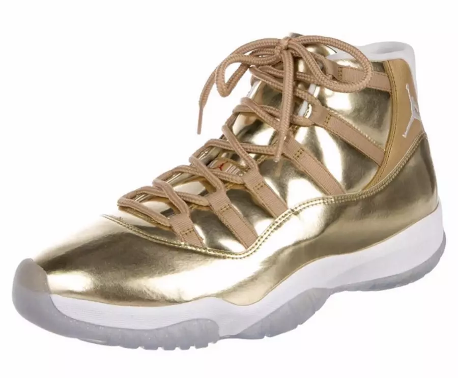 Amostra de ouro Air Jordan 11 OVO