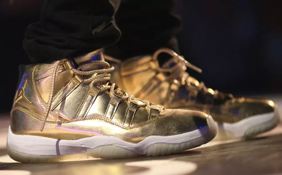 Usher Air Jordan 11 Gold