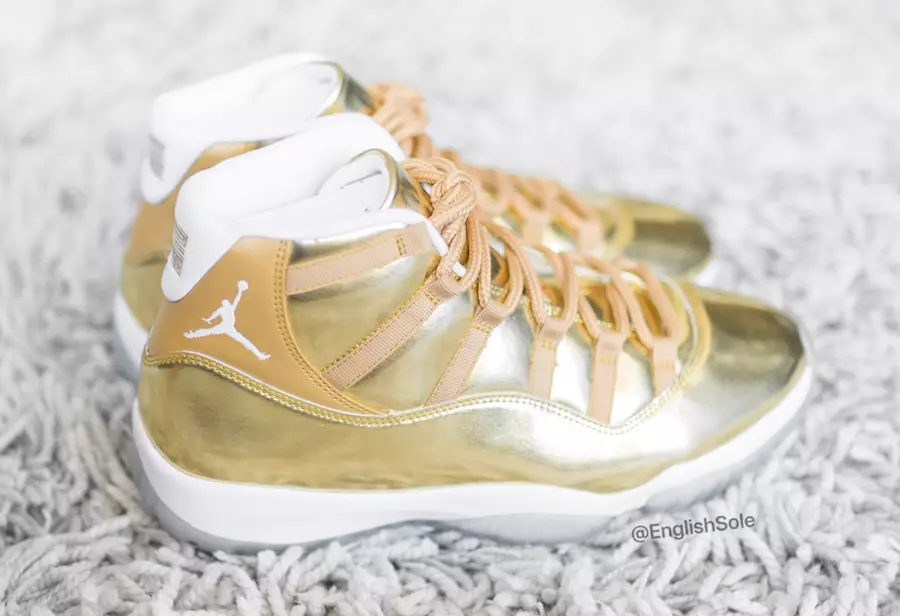 Campione d'oro metallizzato Air Jordan 11 OVO