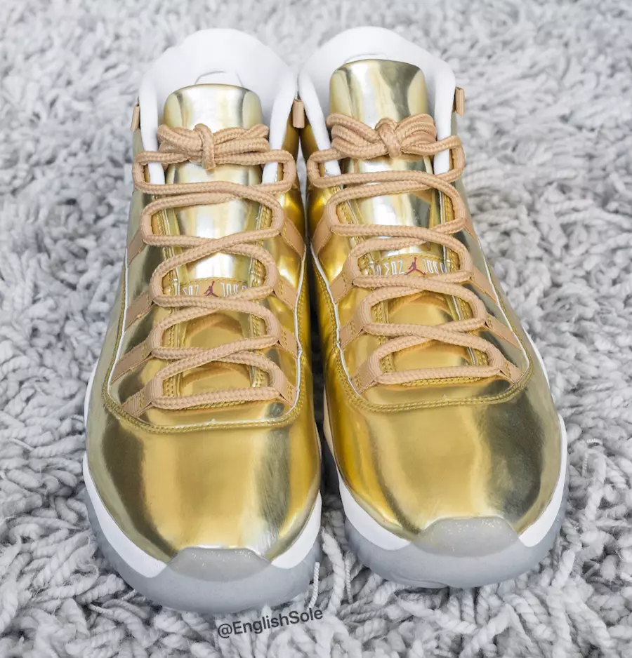 Campione d'oro metallizzato Air Jordan 11 OVO