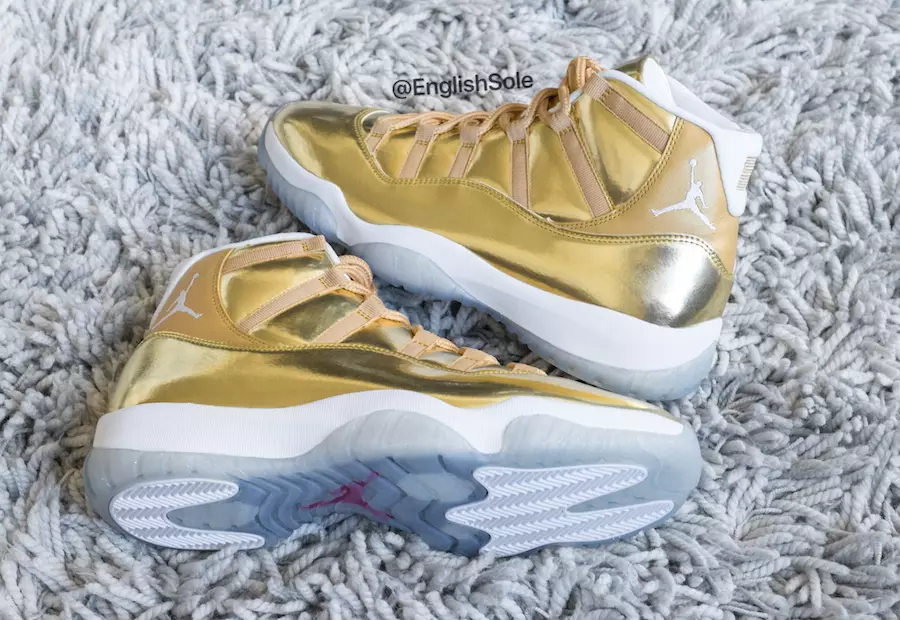 Air Jordan 11 OVO échantillon d'or métallique