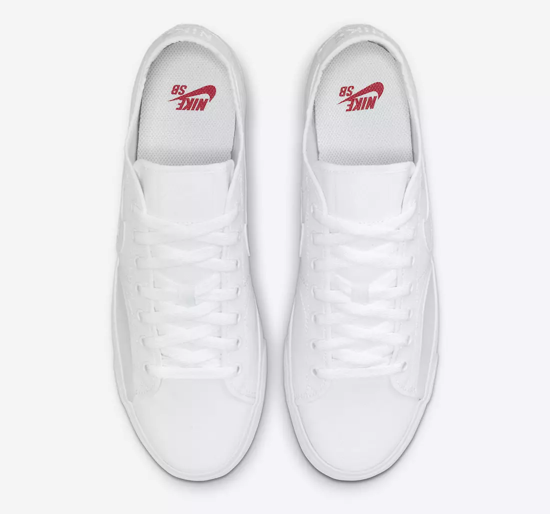 Nike SB BLZR Court Triple White CV1658-102 Data lansării