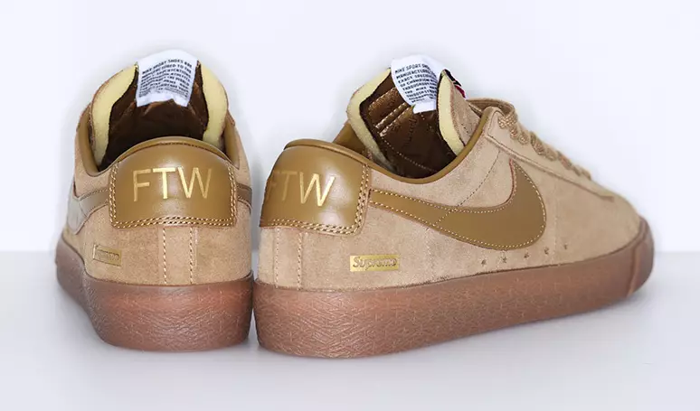 Supreme Nike SB Blazer Low GT Data di rilascio