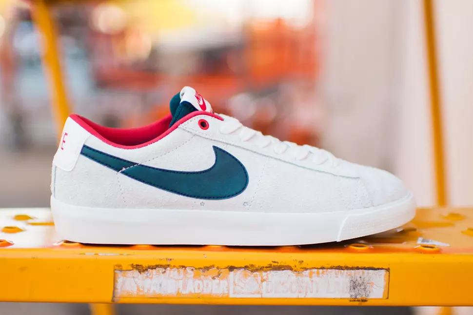 Nike SB Blazer Low GT Սպիտակ օբսիդիան կարմիր