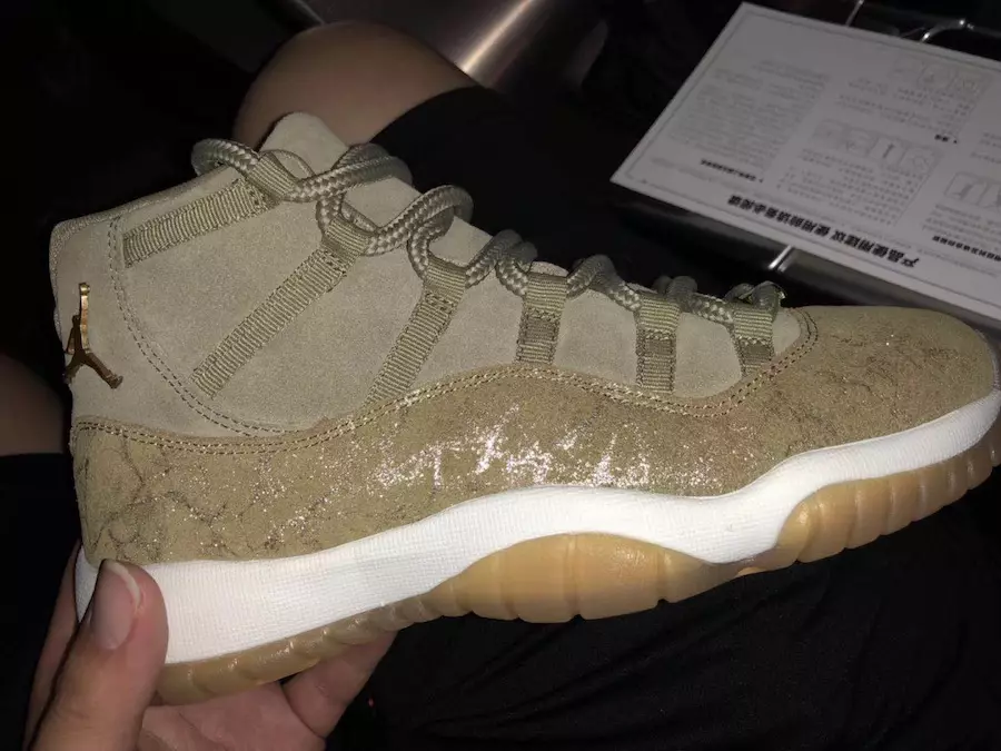 Air Jordan 11 Neutral Olive 378037-016 תאריך שחרור מבט ראשון