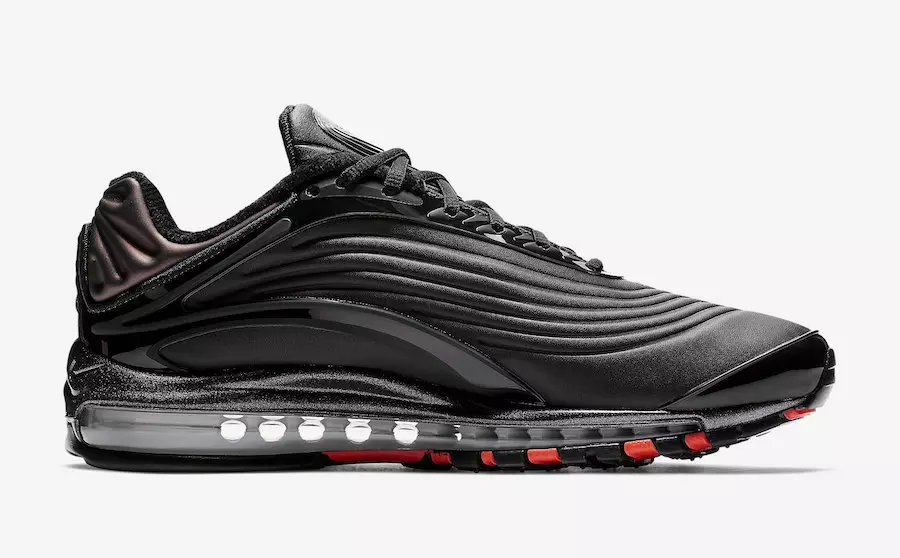 Nike Air Max Deluxe Black Antratsiit Bright Crimson AO8284-001 Väljalaskekuupäev