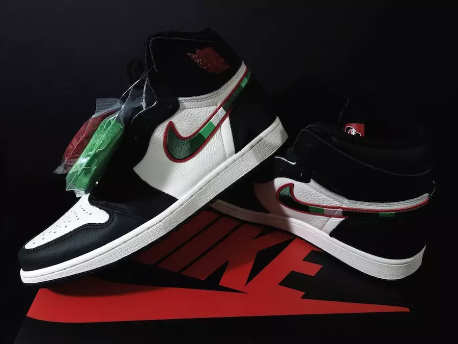 Air Jordan 1 רעטראָ הויך אָג ספּאָרט יללוסטראַטעד אַ שטערן איז געבוירן מעלדונג טאָג