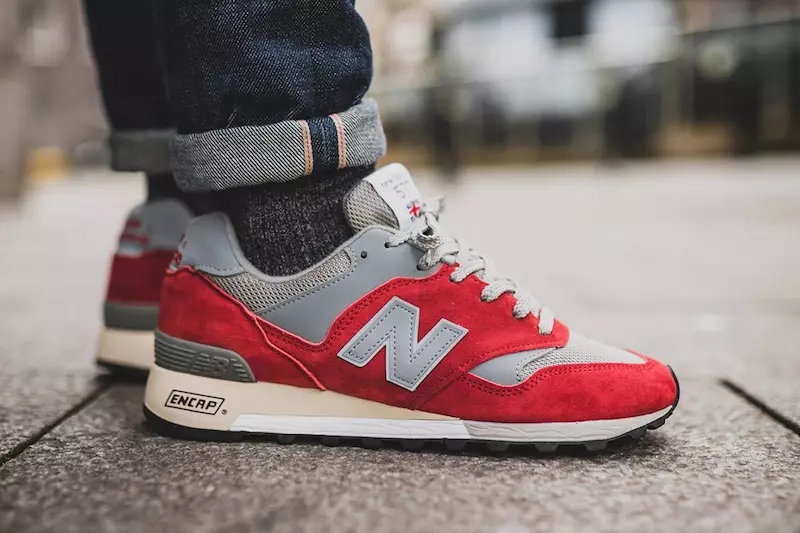 New Balance 577 Made in England Red Grey