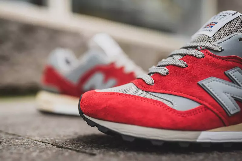 New Balance 577 Made in England Red Gray