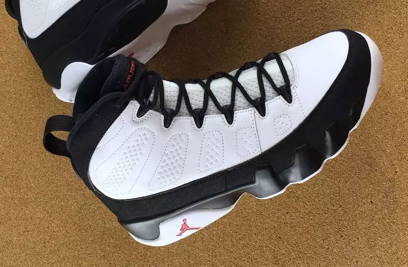 Air Jordan 9 OG Hvit Svart Rød Utgivelsesdato