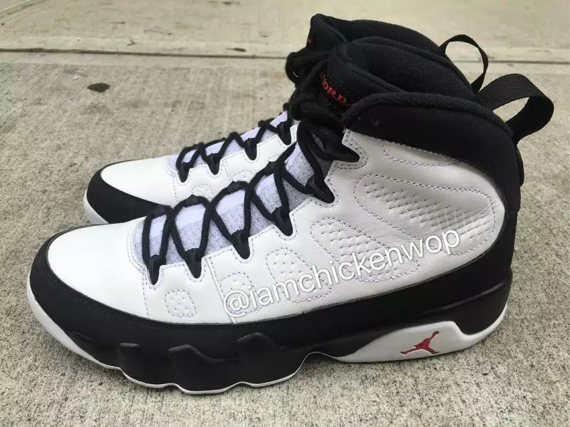 Air Jordan 9 Retro OG 2016 Hvit Svart Rød