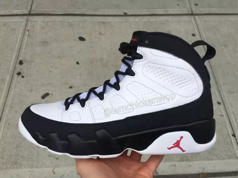 Air Jordan 9 Retro OG 2016 Branco Preto Vermelho