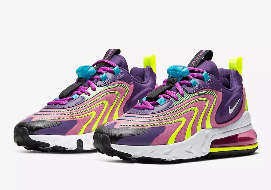 Nike Air Max 270 React ENG ခရမ်းသီး Magic Flamingo CK2595-500 ဖြန့်ချိသည့်ရက်စွဲ