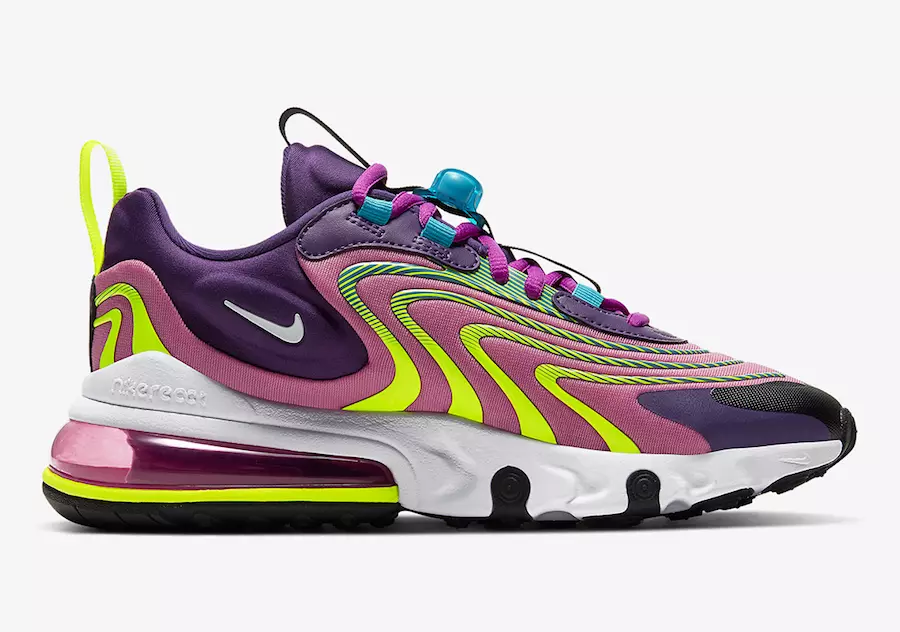 Nike Air Max 270 React ENG Aubergine Magic Flamingo CK2595-500 Utgivningsdatum