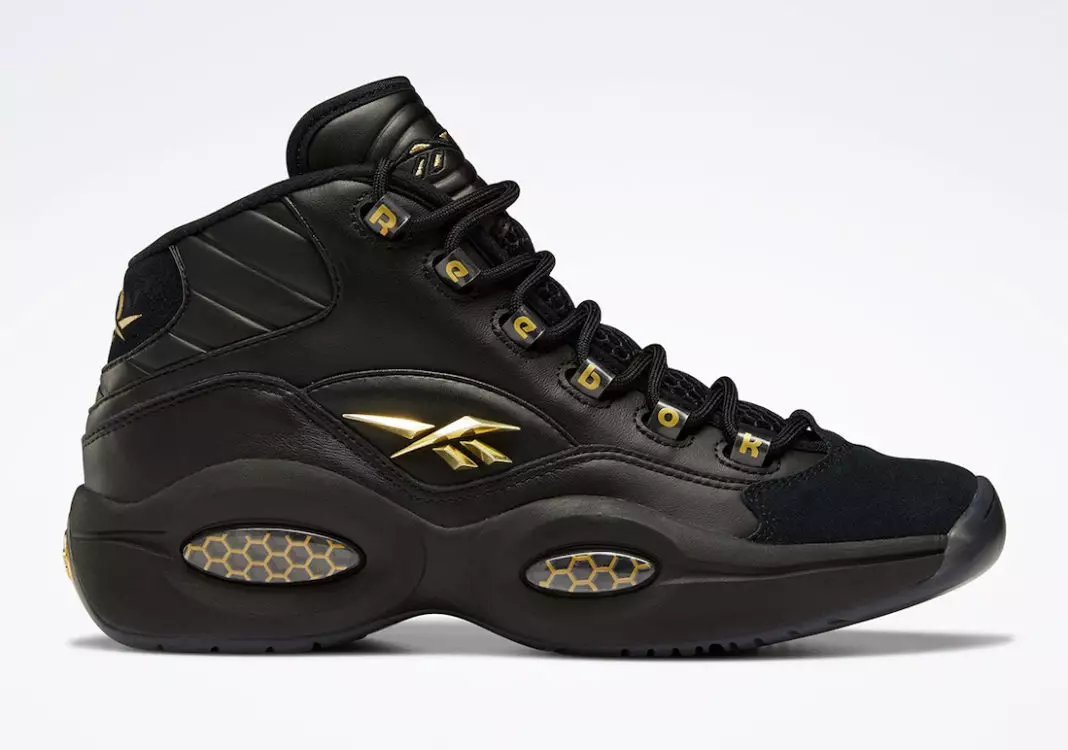 Reebok Question Mid Black Gold H01308 Izdošanas datums