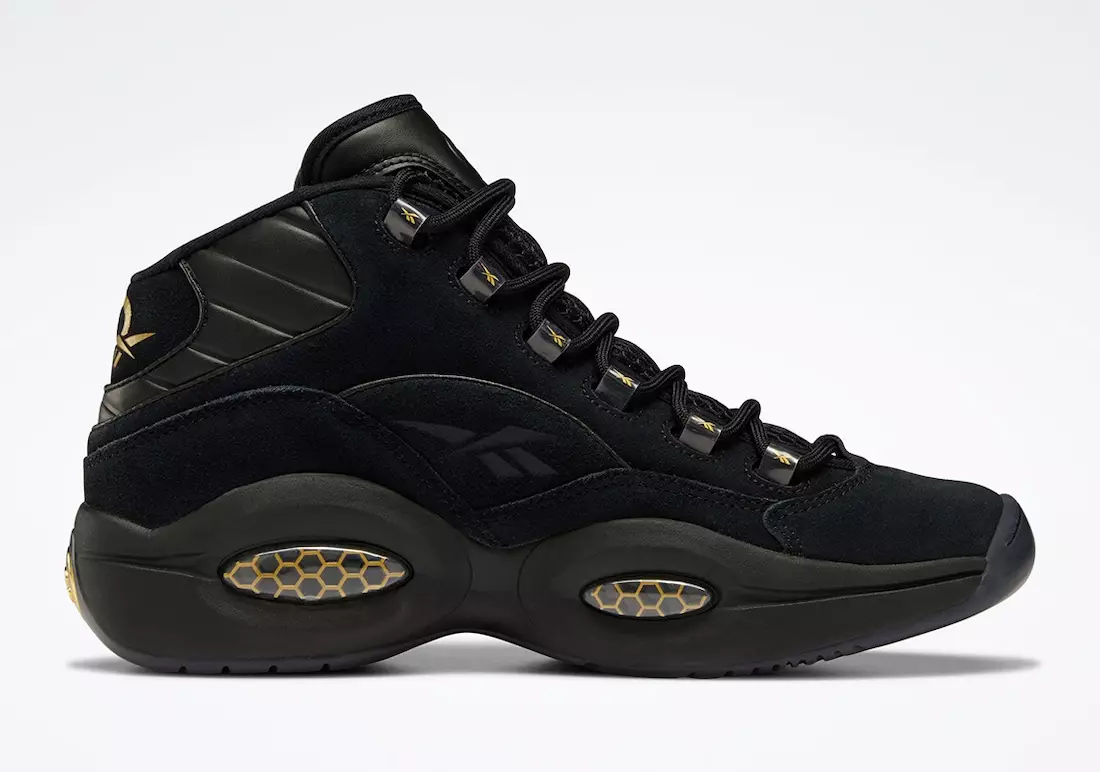 Reebok Question Mid Black Gold H01308 Releasedatum