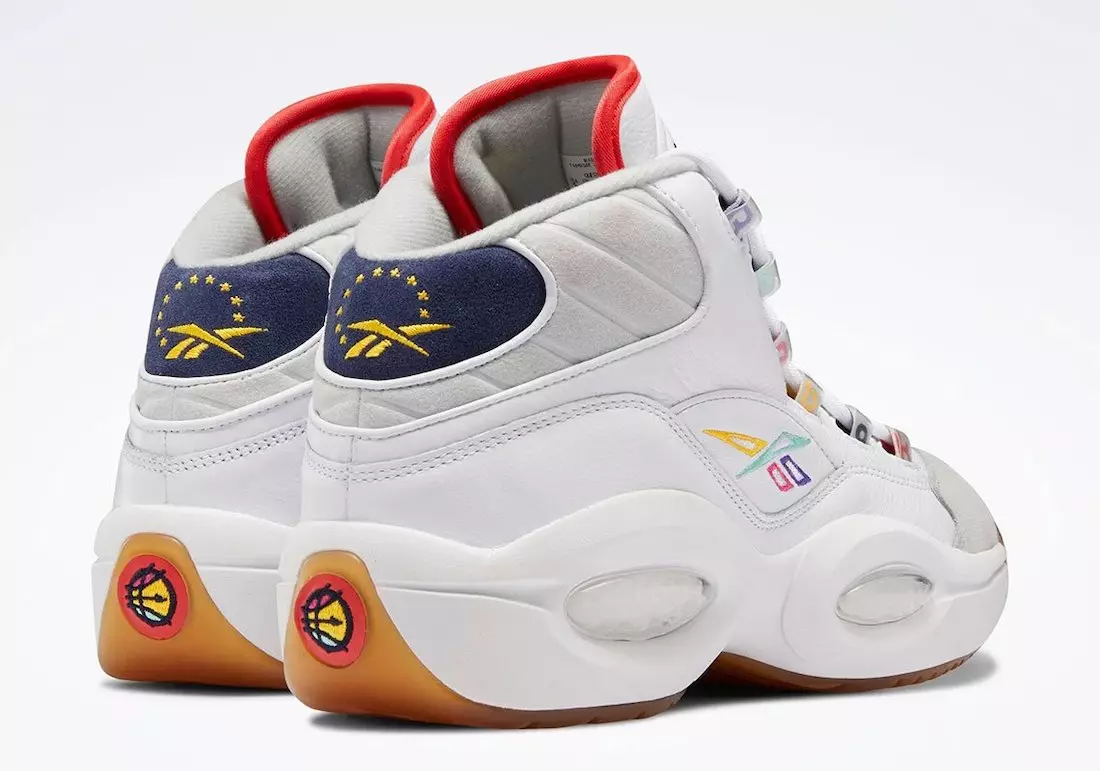 Reebok Question Mid White Navy Grey GY2641 Väljalaskekuupäev