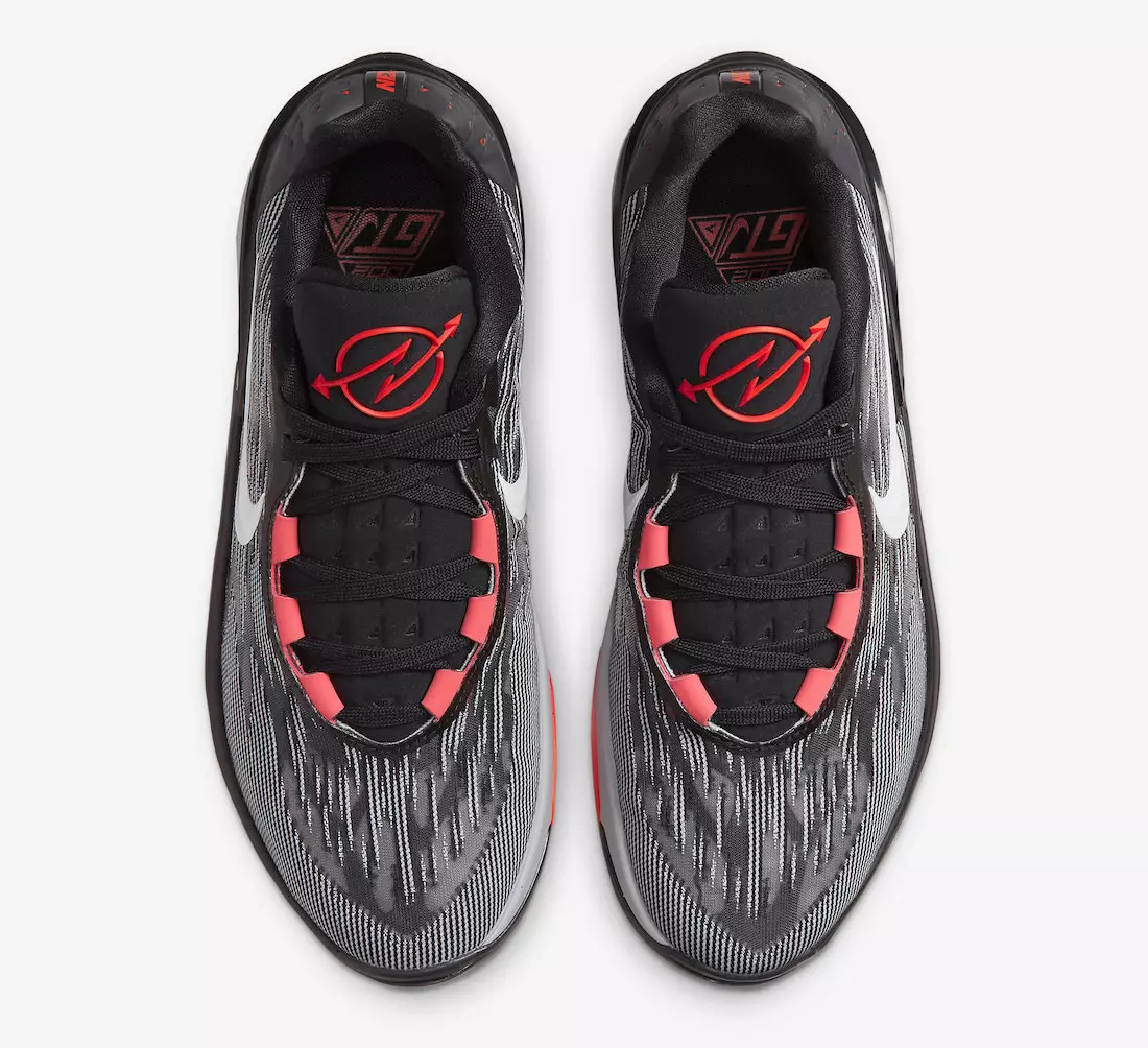 Nike Air Zoom GT Cut 2 Zwart Wit Antraciet Bright Crimson DJ6015-001 Releasedatum