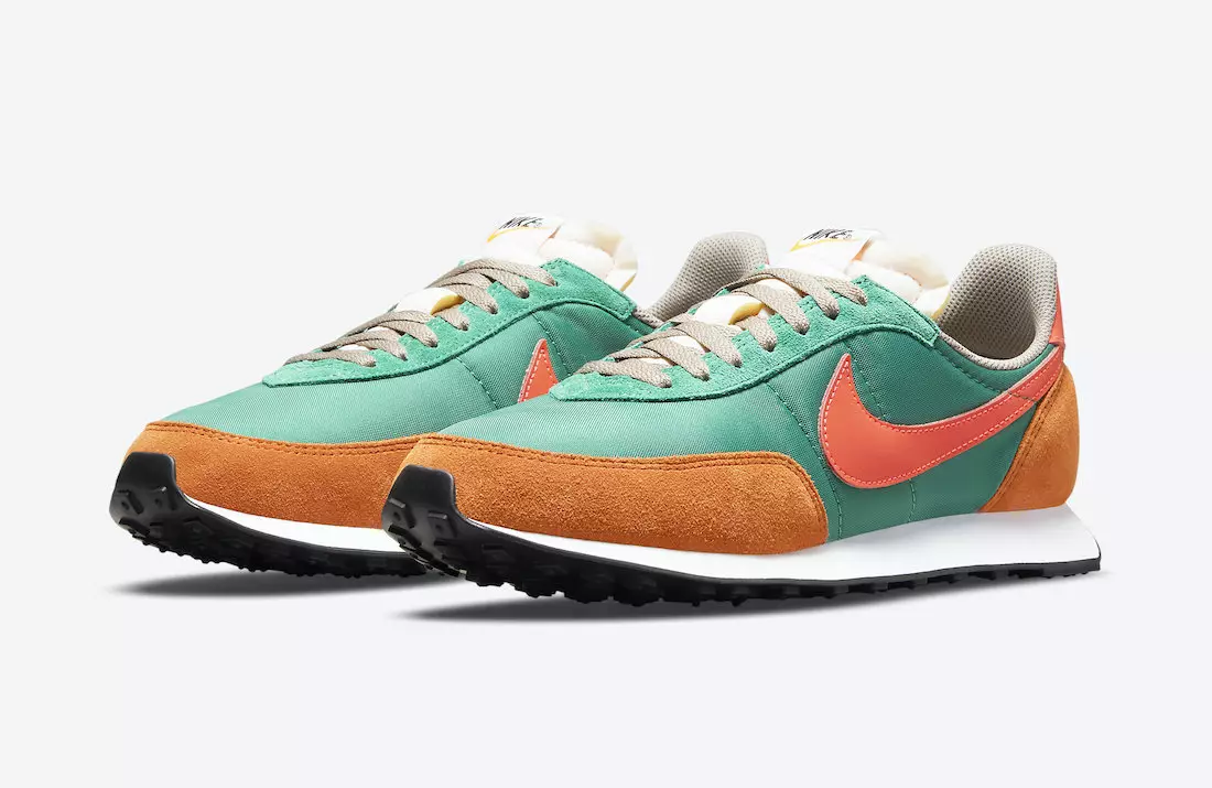 Mkufunzi wa Nike Waffle 2 Kelele ya Kijani Nyekundu Inayong'aa DC2646-300 Tarehe ya Kutolewa