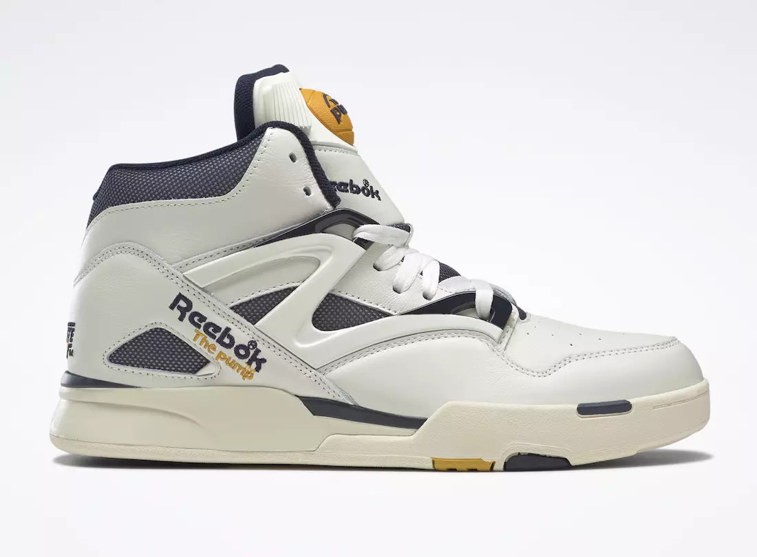 Reebok Pump Omni Zone II Chalk Bright Ocher Navy GY5301 Väljalaskekuupäev