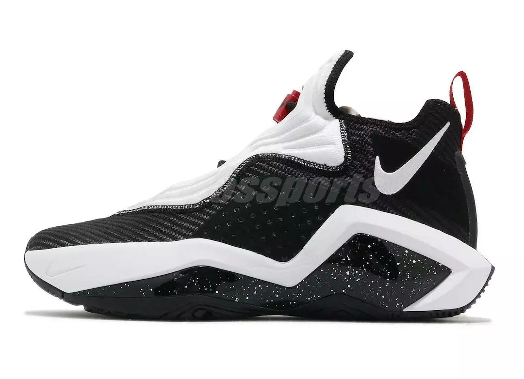 Nike LeBron Soldier 14 Black White University Red CK6047-002 Útgáfudagur