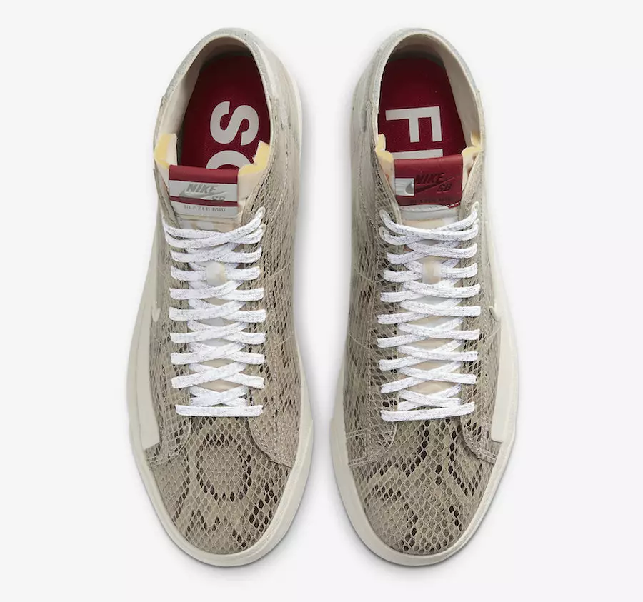 Soulland Nike SB Blazer Péntek 03. nap közepe, Snakekin CN4540-001 Megjelenés dátuma