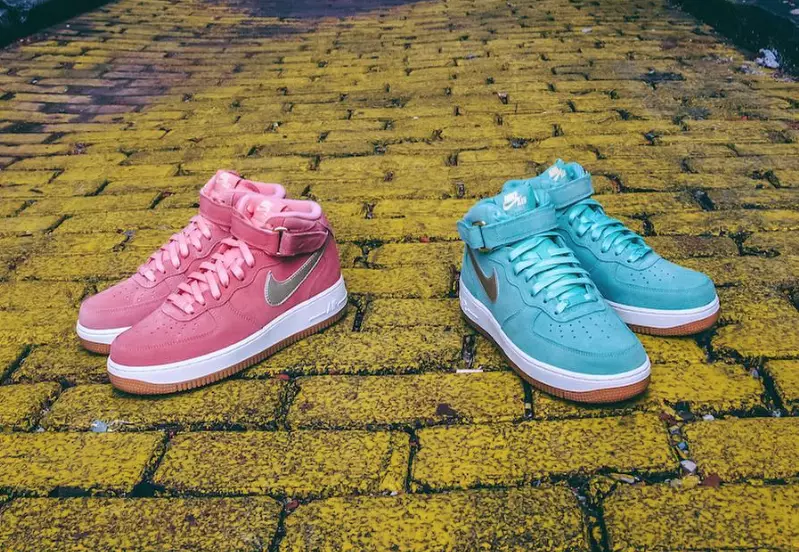 Nike WMNS Air Force 1 medio smalto verde melone brillante