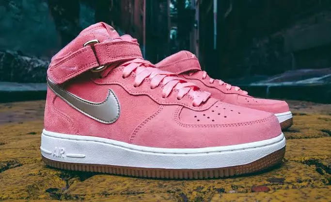 Nike WMNS Air Force 1 Mid Emalia Zielony Jasny Melon