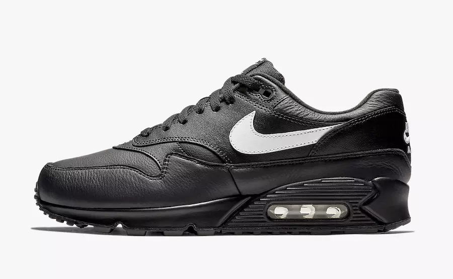 Nike Aeir Max 90/1 Leathar Dubh AJ7695-001 Dáta Eisiúna