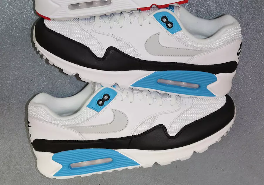 Nike Air Max 90/1 Laser Blue AJ7695-104 Data tal-Ħruġ-1