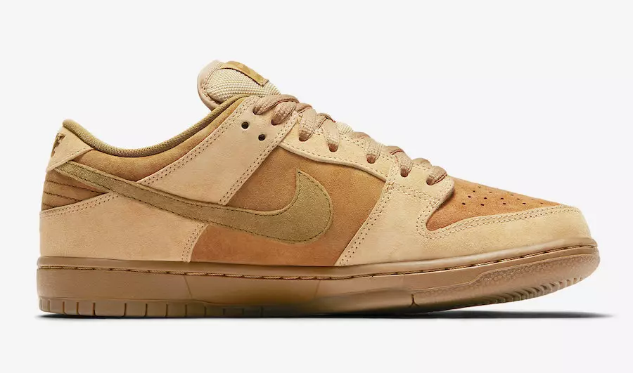 Reverse Reese Forbes Wheat Nike SB Dunk Low 2017 რეტრო 883232-700