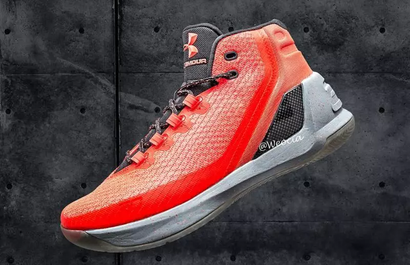 Under Armor Curry 3 Aħmar Iswed Griż