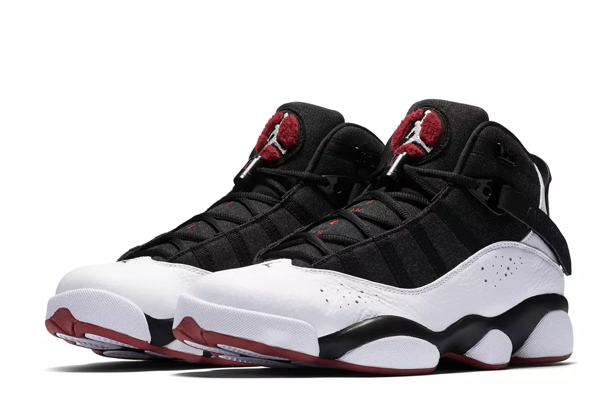 Jordan 6 prstenova Crno Crveno Bijelo