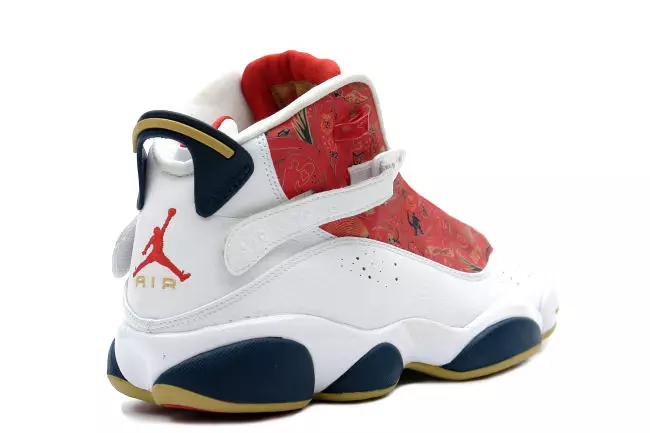 Air Jordan 6 Yüzük Şampiyonluk Paketi Beyaz Kırmızı Buğday Laciverti 2008